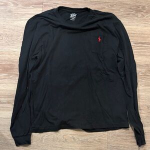 Polo Ralph Lauren Black Long Sleeve Polo Shirt